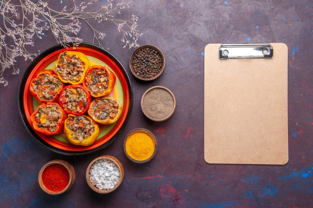 Tradition and modern by top kitchen spices