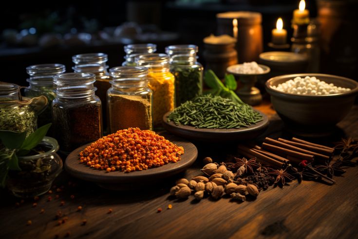 kithcne spices with photoshot